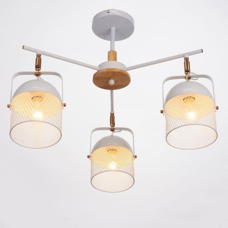 Biraso chandelier 3x60W E27 White-gold 58x58x40 cm Bayerlux-2