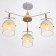 Biraso chandelier 3x60W E27 White-gold 58x58x40 cm Bayerlux