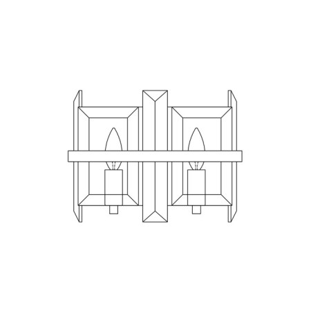 Bra Maytoni Mod201WL-02N, E14, 2x40 W, 317x223x240 mm, chrome-4