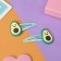 Invisible hair "Abel" (set 2 pcs) avocado, 5 cm, green