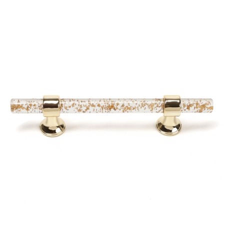 Cappio pk106 bracket handle, m/o 96 mm, d = 12 mm, plastic, color transparent-gold/gold-2