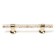 Cappio pk106 bracket handle, m/o 96 mm, d = 12 mm, plastic, color transparent-gold/gold