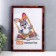 Photo frame plastic 21x30 cm dark nut