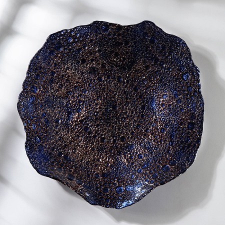 Serving dish Galaxy, D = 30 cm, blue color