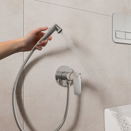 MILARDO RORA Rorsbr08 bidetor, with hygienic shower, built -in, chrome-2
