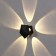 Facade lamp “Iskra”, FSD-052, 5 W, 3000k, 5 rays, IP65, 220 V, plastic, black