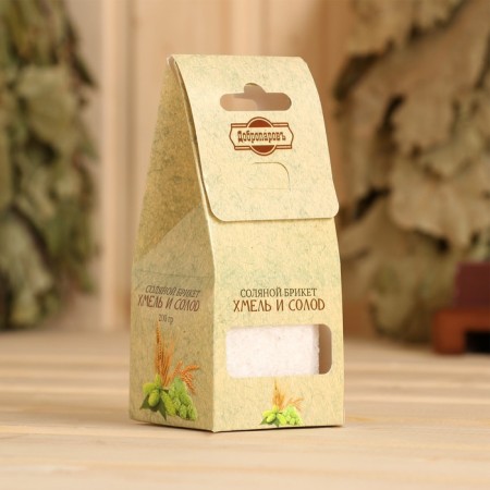 Salt briquette Cuba "Hops and Solod" 200 g "Dobroparov"-2