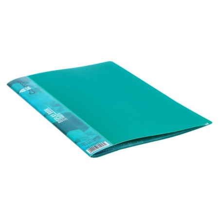 Folder with 20 liners A5, 500 μm, Calligrata, 9 mm, pocket on the spine, green-1