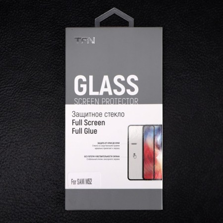 Protective glass 2.5D TFN for Samsung M52, full glue, black-2