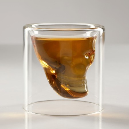 Mini -bar skull, on a stand, skeleton - 850 ml, glasses - 80 ml, 23.5 x 26.5 x 24 cm-7