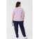 Female T -shirt, size 66, lilac color