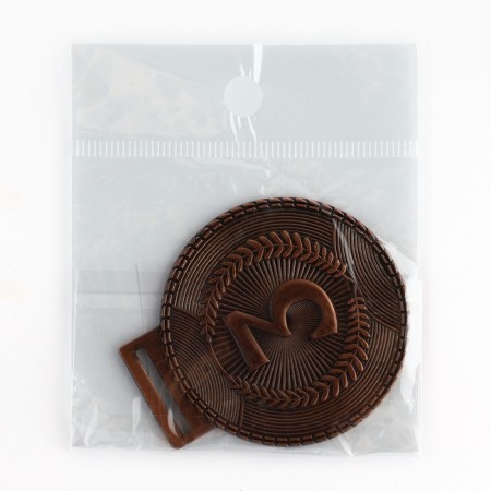 Prize medal 198, 3 place, d = 5 cm, bronze-4