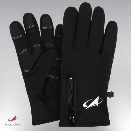 Gloves Roscosmos x Onlytop, p. L-XL, black color