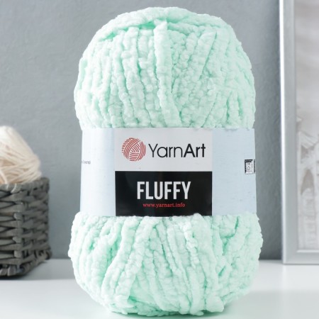 Yarn "Fluffy" 100% micropoliester 70m/150g (712 mint)