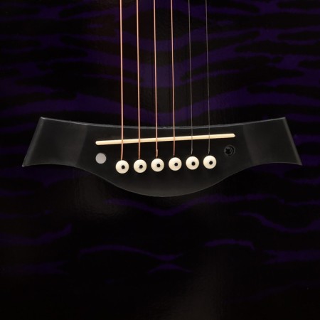 Acoustic guitar Music Life QD-H38Q-HW, purple-3