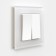 Switch W1120061, two -key, white matte