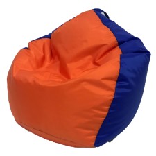 Кресло мешок Wowpuff «Кроха», плащёвка, ширина 70 см, высота 80 см, цвет оранжево-васильковый