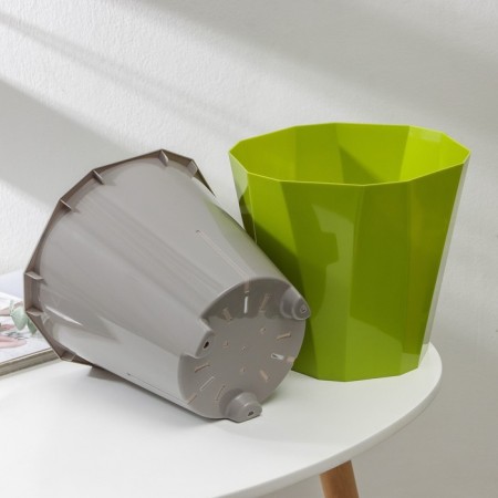 Flower pots with an insert "Palermo", 3.6 liters, olive color-3