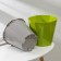 Flower pots with an insert "Palermo", 3.6 liters, olive color