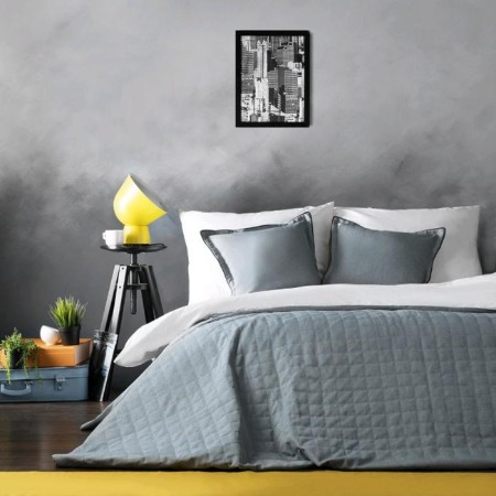 Set "Ibiza": a bedspread 160 x 220 cm, pillowcases 40 x 40 cm - 2 pcs, gray