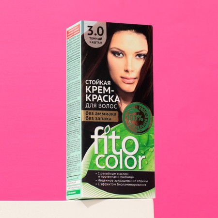 Persistent Fitocolor hair cream, tone dark chestnut, 115 ml