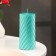 Candle-cylinder "Spiral", 5x10 cm, tiffany, metallic, 6 hours