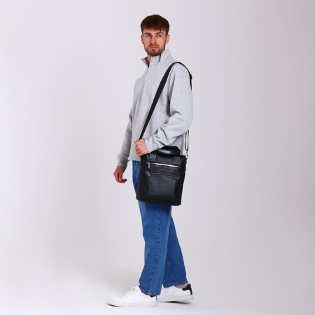 Male bag, igermann, black color-7