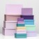 A set of rectangular boxes of 15v1 "lavender" 47.5 x 36 x 17.5- 13 x 8 x 4.5 cm