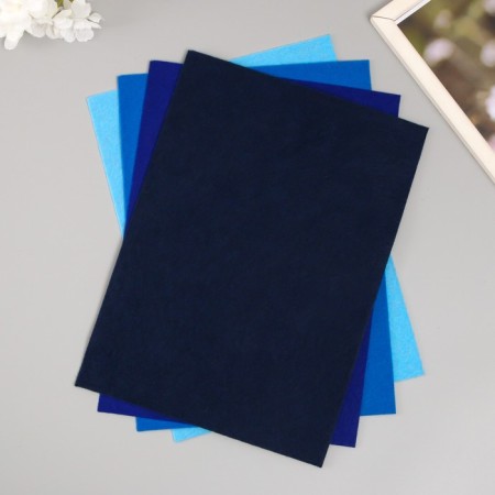 A set of soft felt "Astra" (4 pcs) Assorted, 1 mm, 170 gr. 20x30 cm