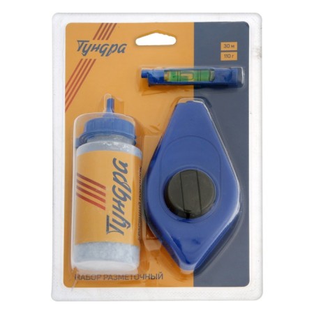 Set of marking tundra, lane laundry 30 m, coloring powder 110 g, blue-8