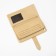Women's wallet on the button, mustard color