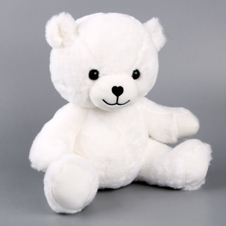Soft toy "Bear", 25 cm, white color-3