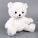 Soft toy "Bear", 25 cm, white color