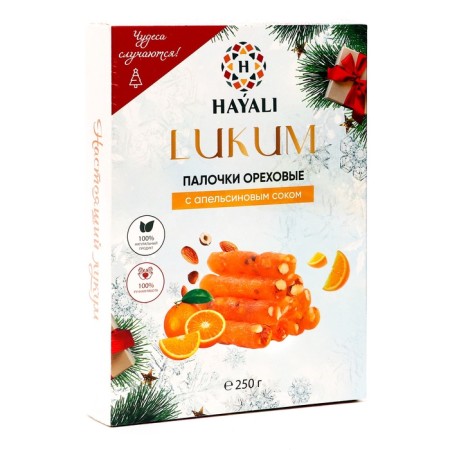 Lukum hayali nuts with orange juice 250g