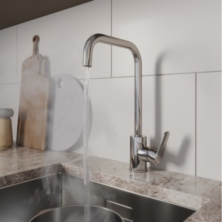 MILARDO Poli Polsbl0m05 kitchen mixer, pour 212 mm, chrome-2
