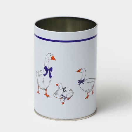 Bank with a lid for bulk products "geese", 1.1 l, d = 9.9 cm, round-3