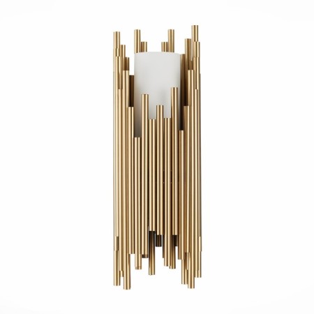 Sconces st. SL1629.301.01. Cesena. 1x40 W, E14, 15x44.5 cm, brass color-3