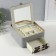 Casket to the leatherette for jewelry "Cell" gray 20x22.5x9.5 cm