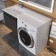 Sink over the washing machine Uperwood Magenta, 110 cm, left, white