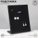 Standing for rings 50 seats, phlock, black color 20 × 9.7 × 24 cm