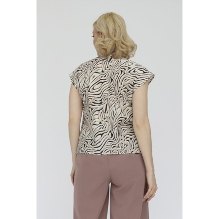 Blouse with a lowered shoulder, size 42-1