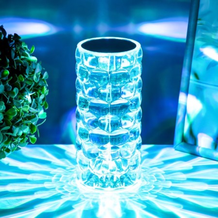 Board lamp with DM "Prism" LED RGB Touch AKB 8x8x18 cm Risalux-10