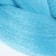 Zumba Kanecalon is monophonic, corrugated, 60 cm, 100 g, bright blue color (#ay31)