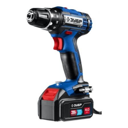 Drill-shuruvret bison DL-201-42, 20 V, 2x4 Ah, BZP, 0.8-10 mm, 2 speeds, Li-Lon, 50 nm-1