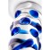 Unrealistic phallimitator Sexus Glass, glass, transparent, 18 cm