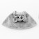 Carnival cape "cat", height 104-128 cm, gray