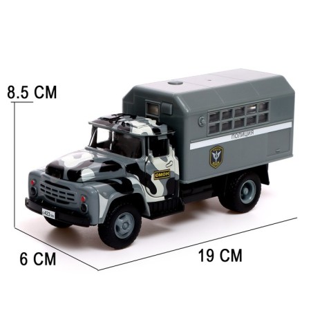 Inertial truck "ZIL. Police ", scale 1:34, light and sound-1