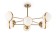 Suspended lamp Freya Fr5204PL-08BS SONDER, 900X400 mm, E27, 8x60W, brass color