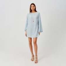 Women's tunic Minaku: Summer Time Blue Color, size 50-52