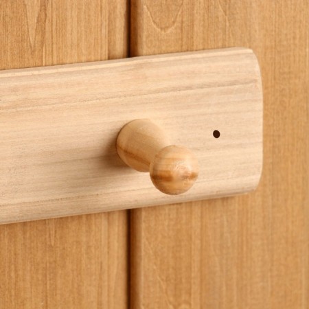 Ban "Classic" 2 hooks, linden, 20x2.5x6.5 cm-2